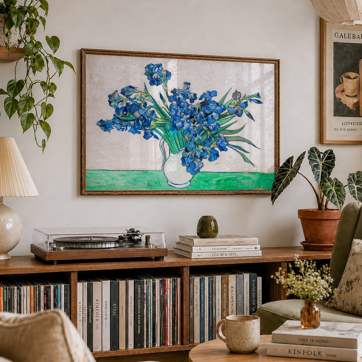 Reproduction Vincent van Gogh Iris – Décor mural floral de tableau célèbre