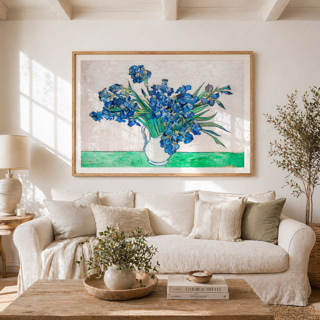 Reproduction Vincent van Gogh Iris – Décor mural floral de tableau célèbre