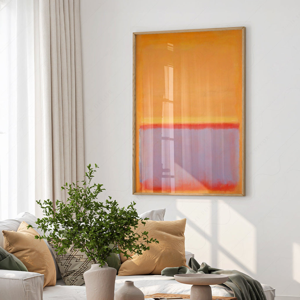 Mark Rothko Untitled Orange Art Print – Abstract Expressionist Wall Art