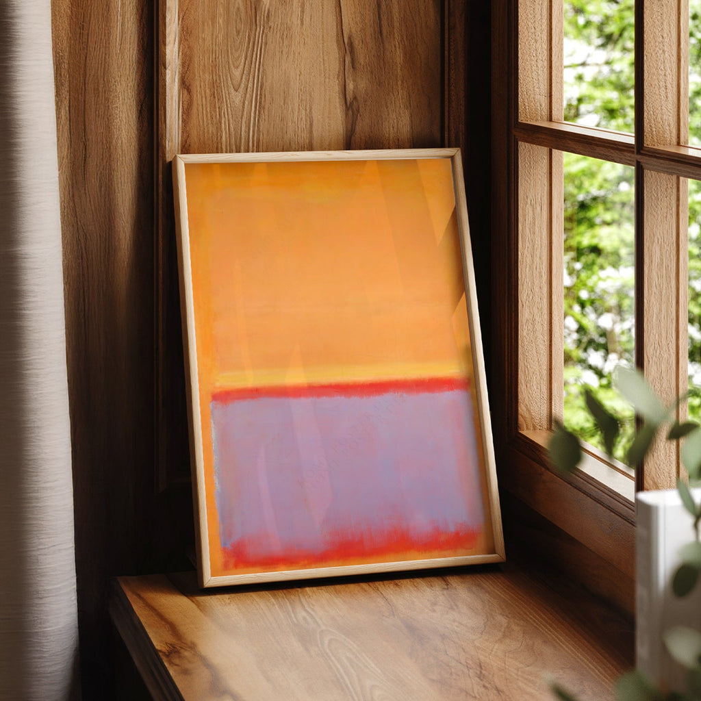 Mark Rothko Untitled Orange Art Print – Abstract Expressionist Wall Art