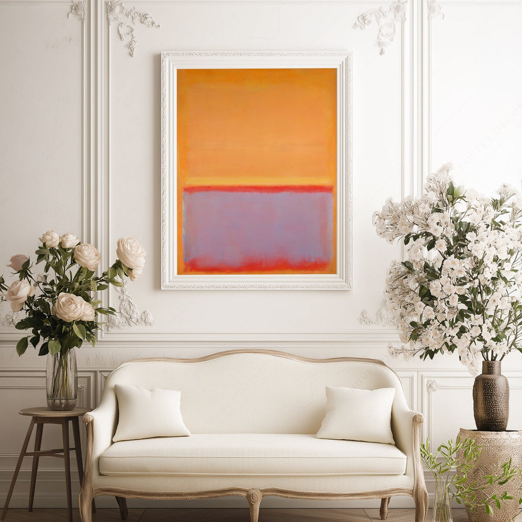 Mark Rothko Untitled Orange Art Print – Abstract Expressionist Wall Art