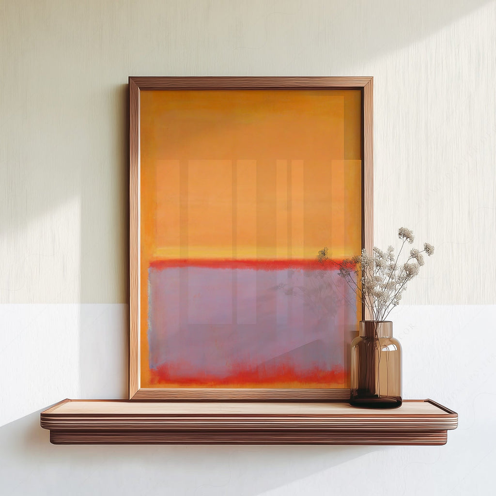 Mark Rothko Untitled Orange Art Print – Abstract Expressionist Wall Art
