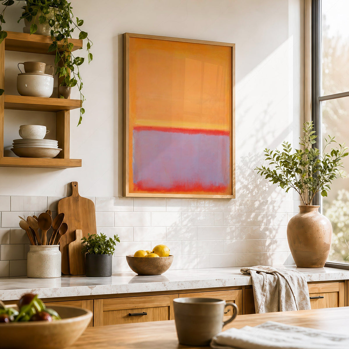 Mark Rothko Untitled Orange Art Print – Abstract Expressionist Wall Art