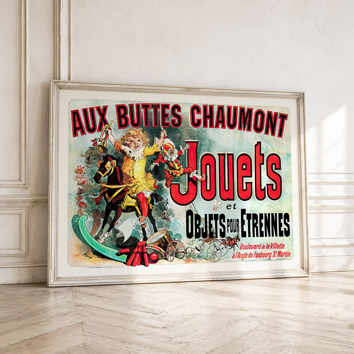 Aux Buttes Chaumont Jouets Poster – Friends TV Show Monica's Apartment Art