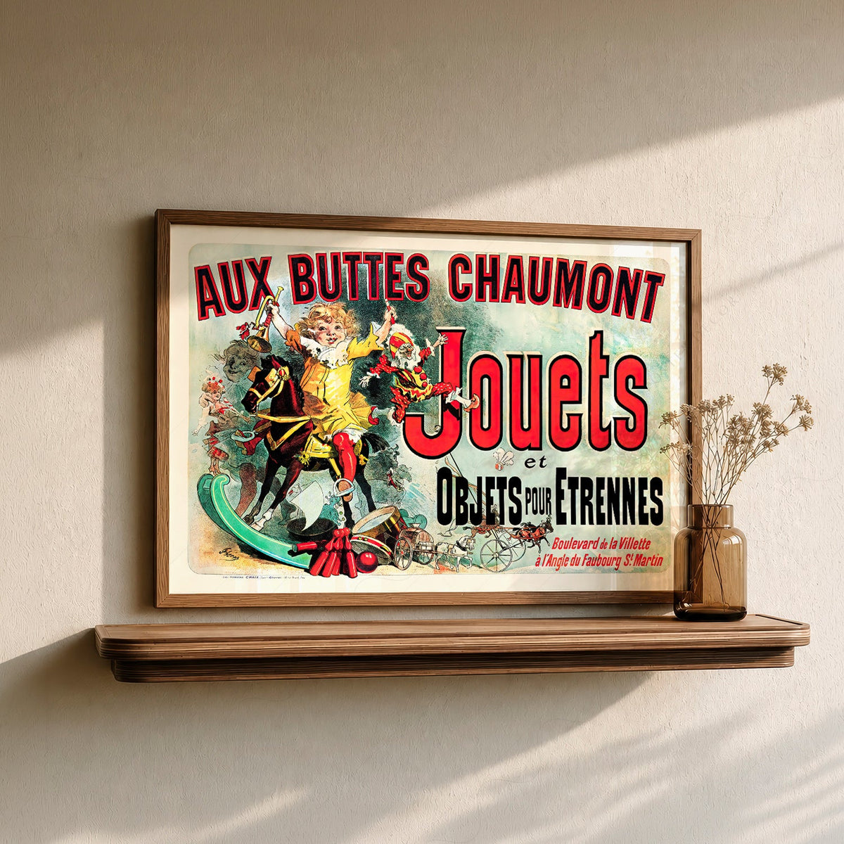 Aux Buttes Chaumont Jouets Poster – Friends TV Show Monica's Apartment Art