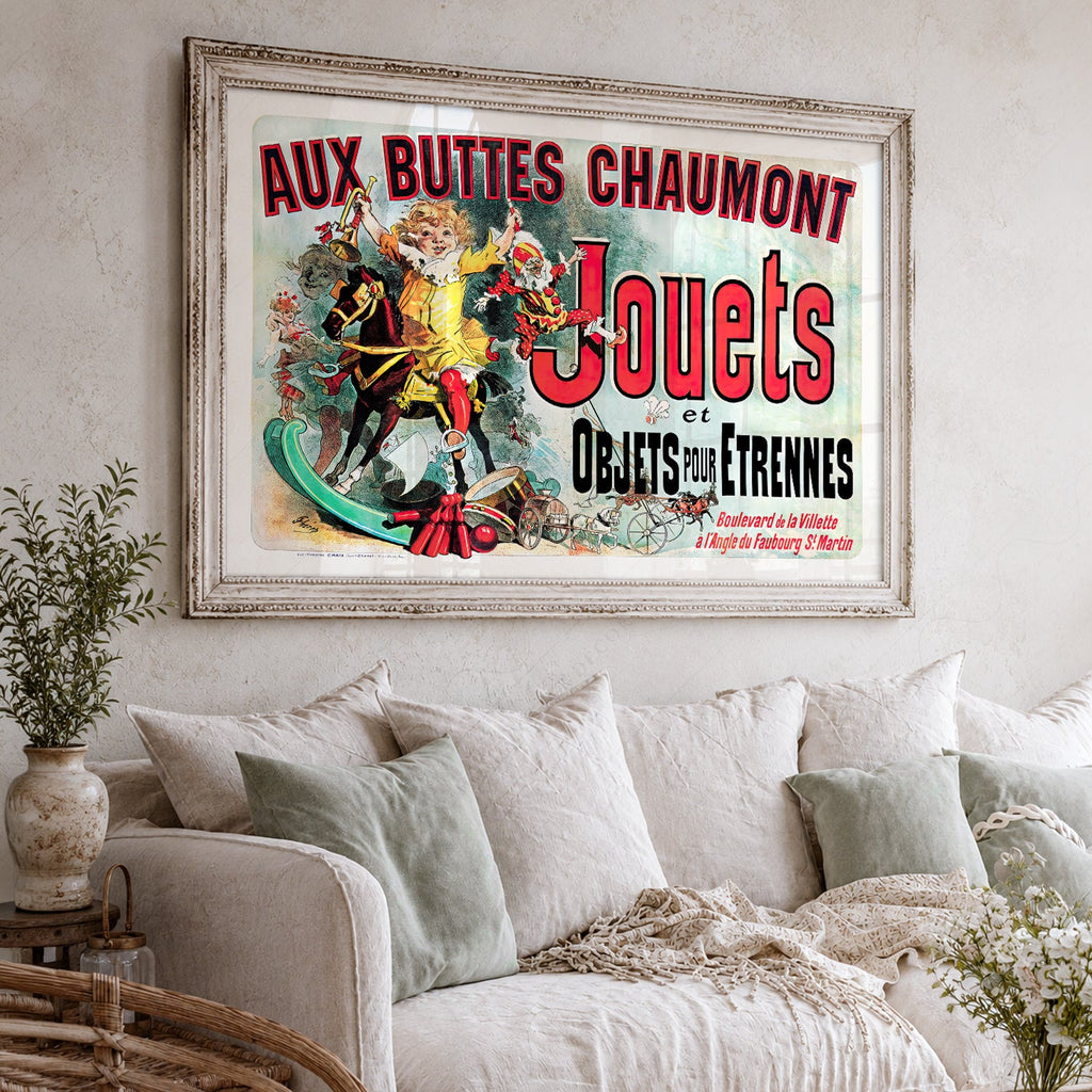 Aux Buttes Chaumont Jouets Poster – Friends TV Show Monica's Apartment Art