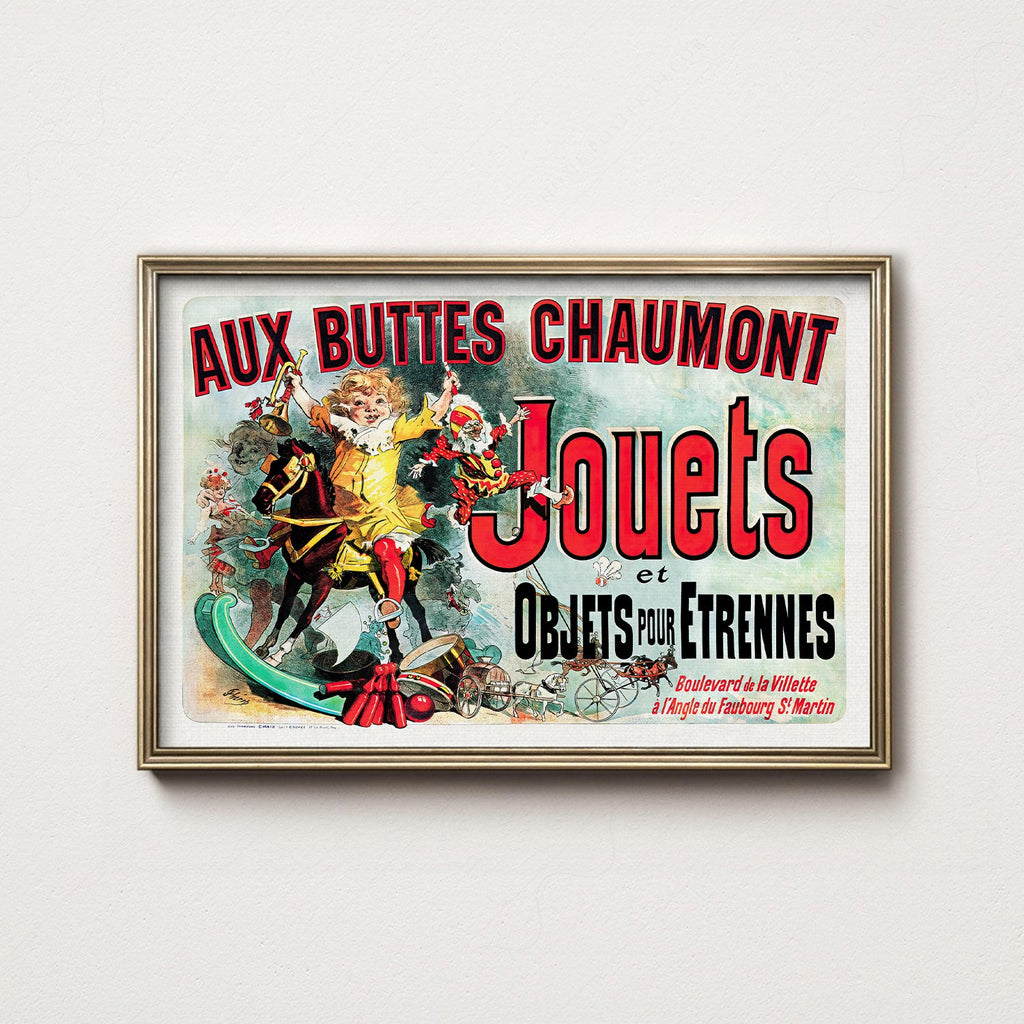 Aux Buttes Chaumont Jouets Poster – Friends TV Show Monica's Apartment Art