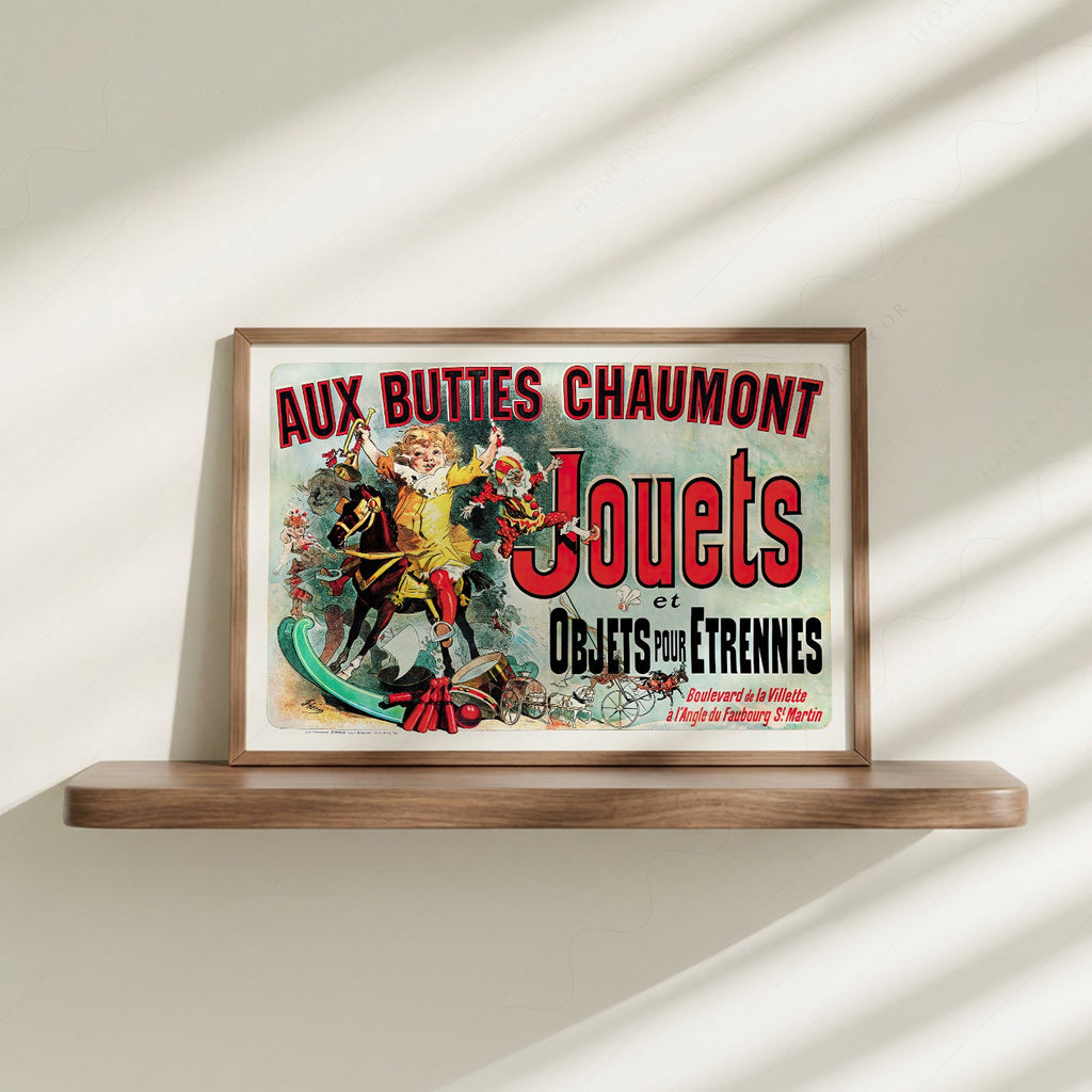 Aux Buttes Chaumont Jouets Poster – Friends TV Show Monica's Apartment Art