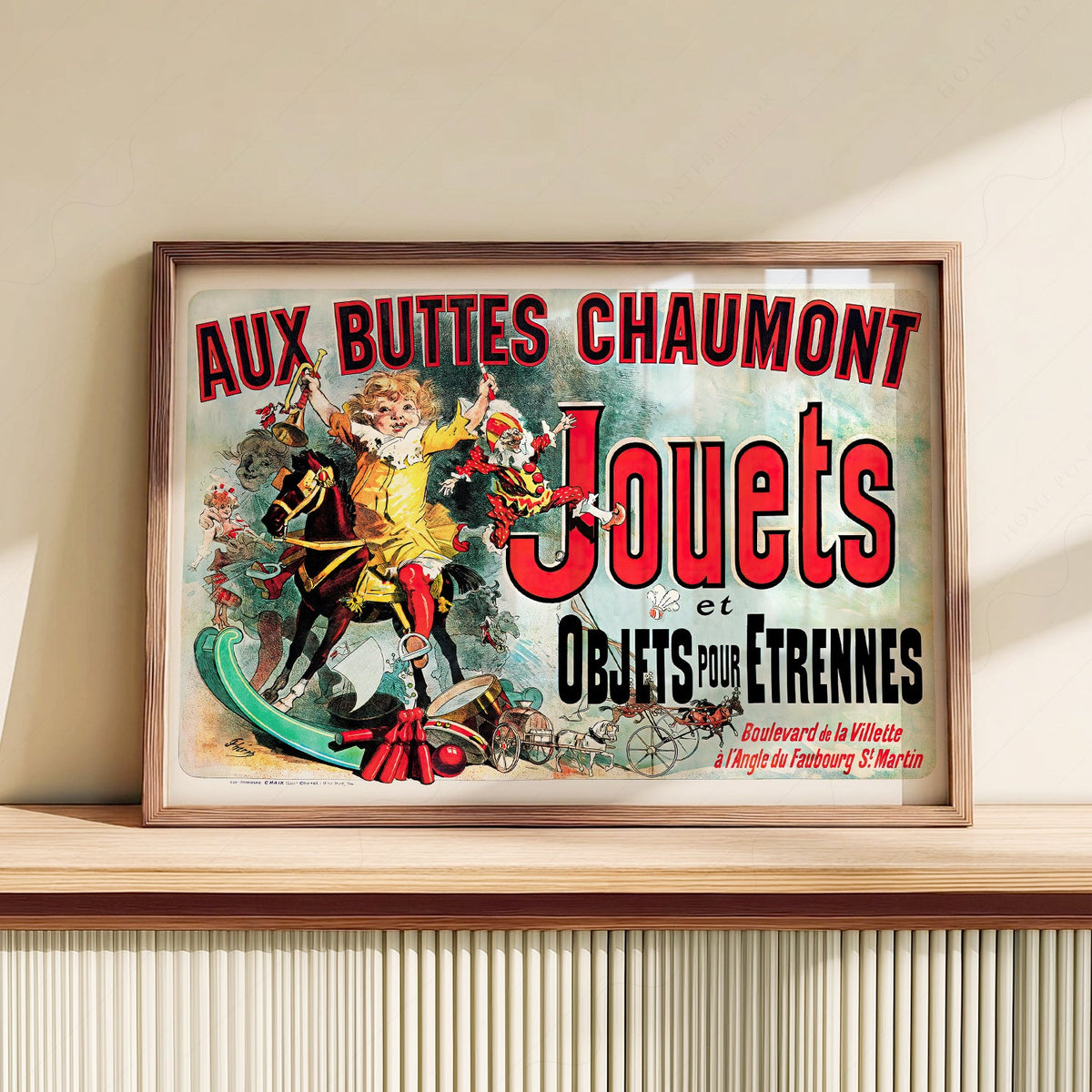 Aux Buttes Chaumont Jouets Poster – Friends TV Show Monica's Apartment Art