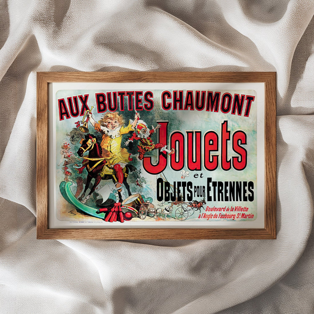 Aux Buttes Chaumont Jouets Poster – Friends TV Show Monica's Apartment Art