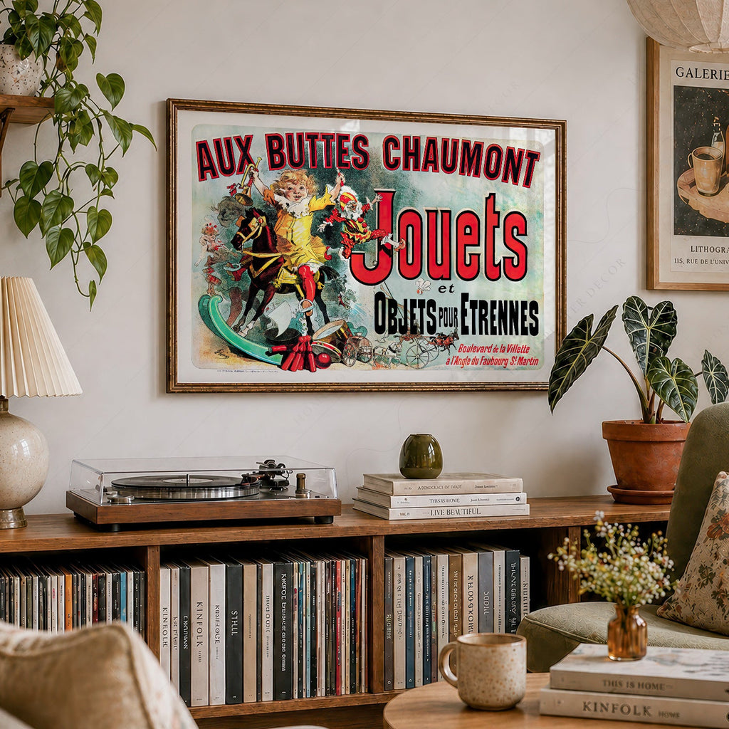 Aux Buttes Chaumont Jouets Poster – Friends TV Show Monica's Apartment Art