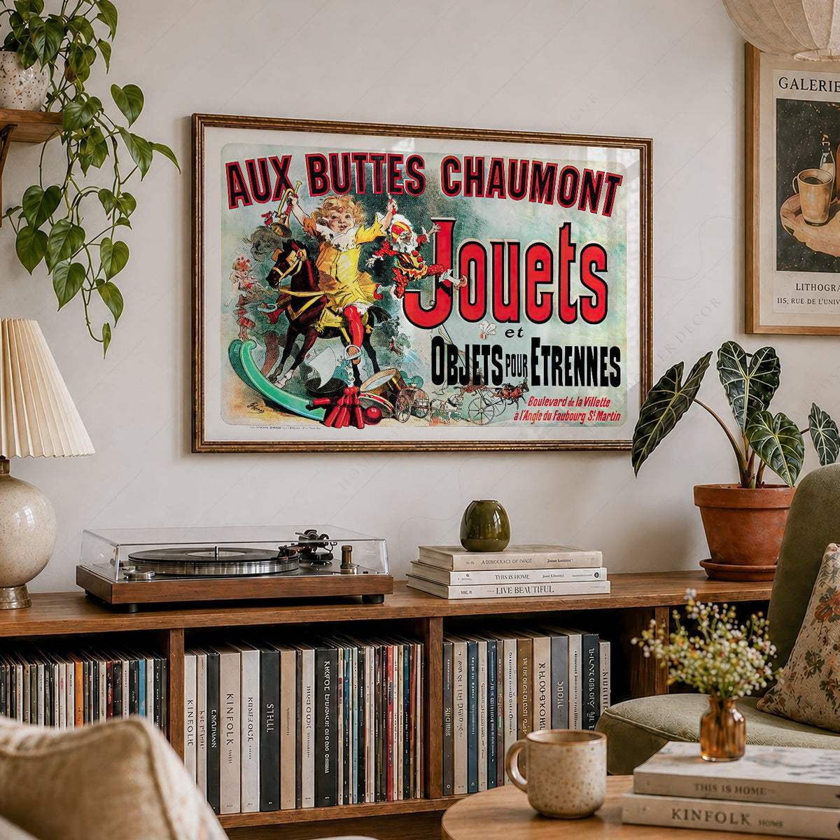 Aux Buttes Chaumont Jouets Poster – Friends TV Show Monica's Apartment Art