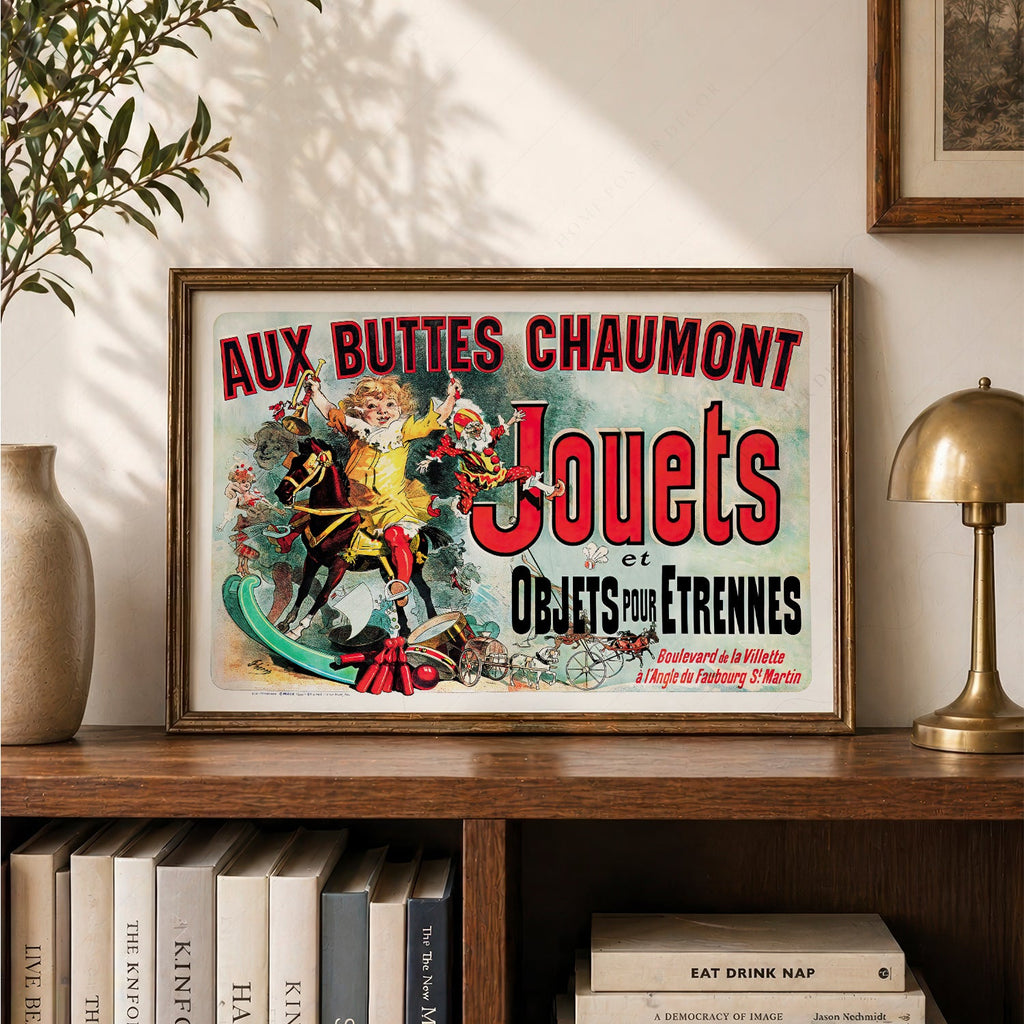 Aux Buttes Chaumont Jouets Poster – Friends TV Show Monica's Apartment Art