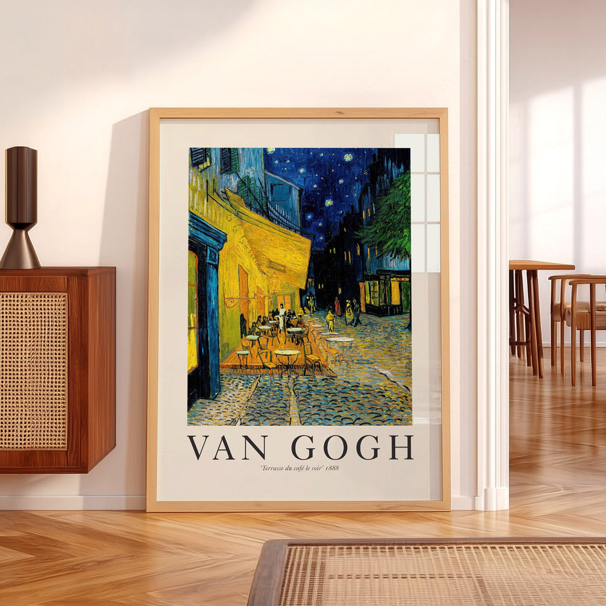 Van Gogh Café Terrace at Night Art Print – Famous Painting Wall Art