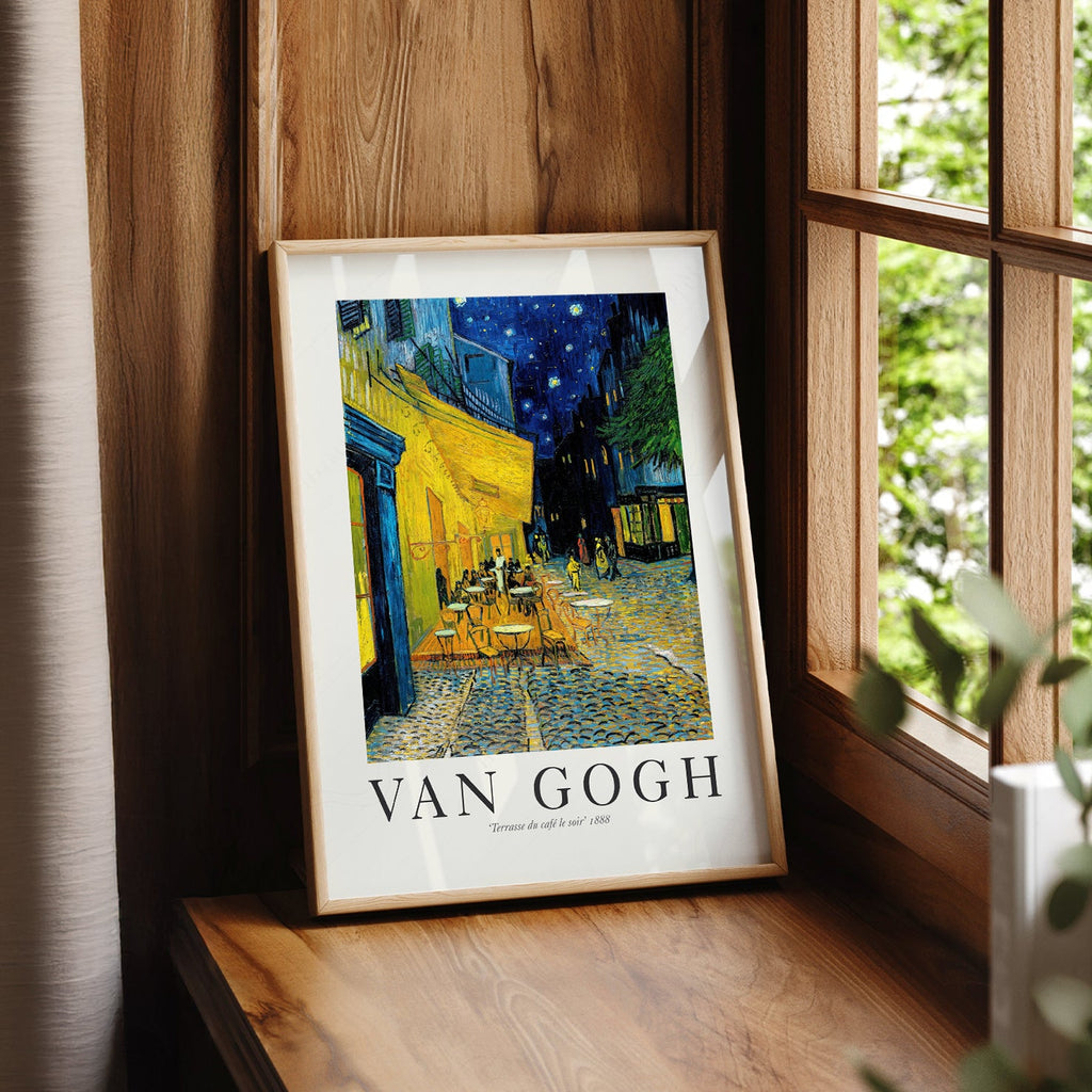Van Gogh Café Terrace at Night Art Print – Famous Painting Wall Art