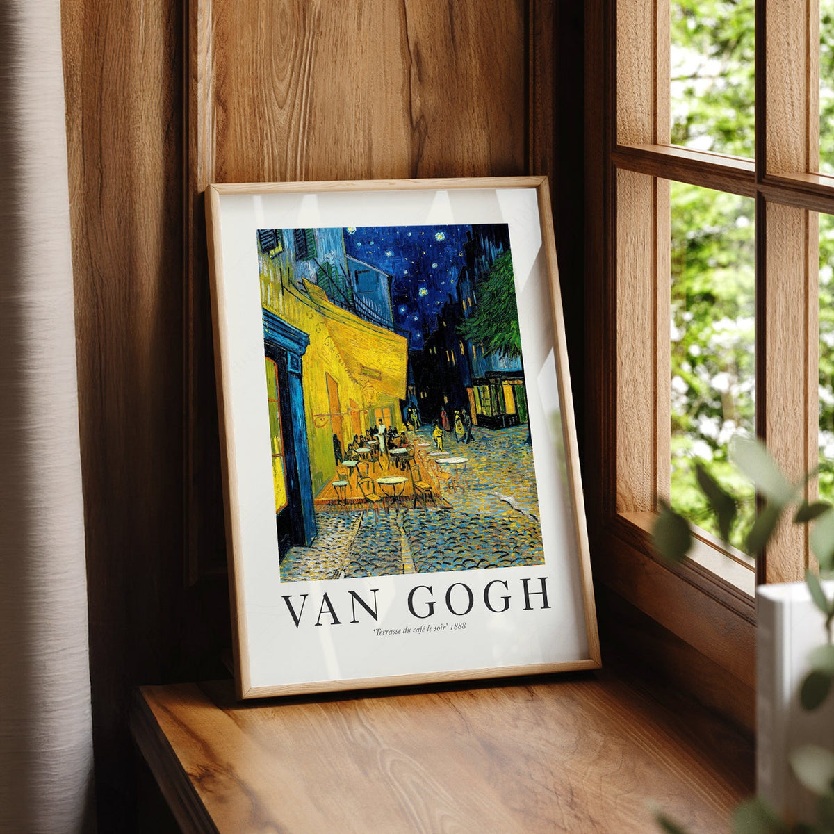 Van Gogh Café Terrace at Night Art Print – Famous Painting Wall Art