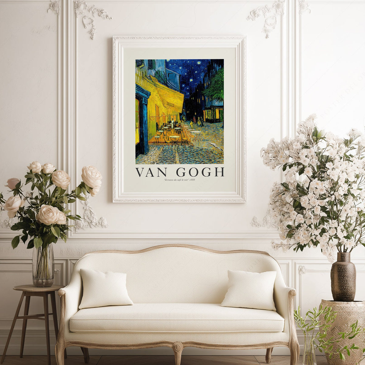 Van Gogh Café Terrace at Night Art Print – Famous Painting Wall Art