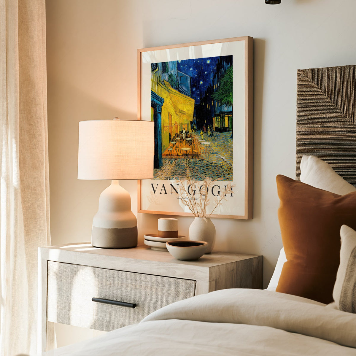 Van Gogh Café Terrace at Night Art Print – Famous Painting Wall Art