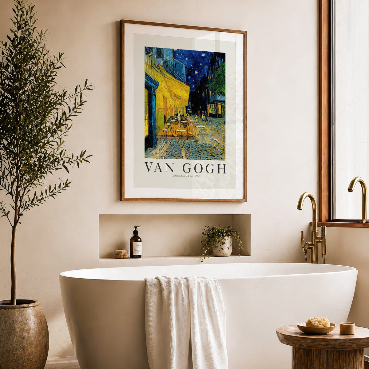 Van Gogh Café Terrace at Night Art Print – Famous Painting Wall Art