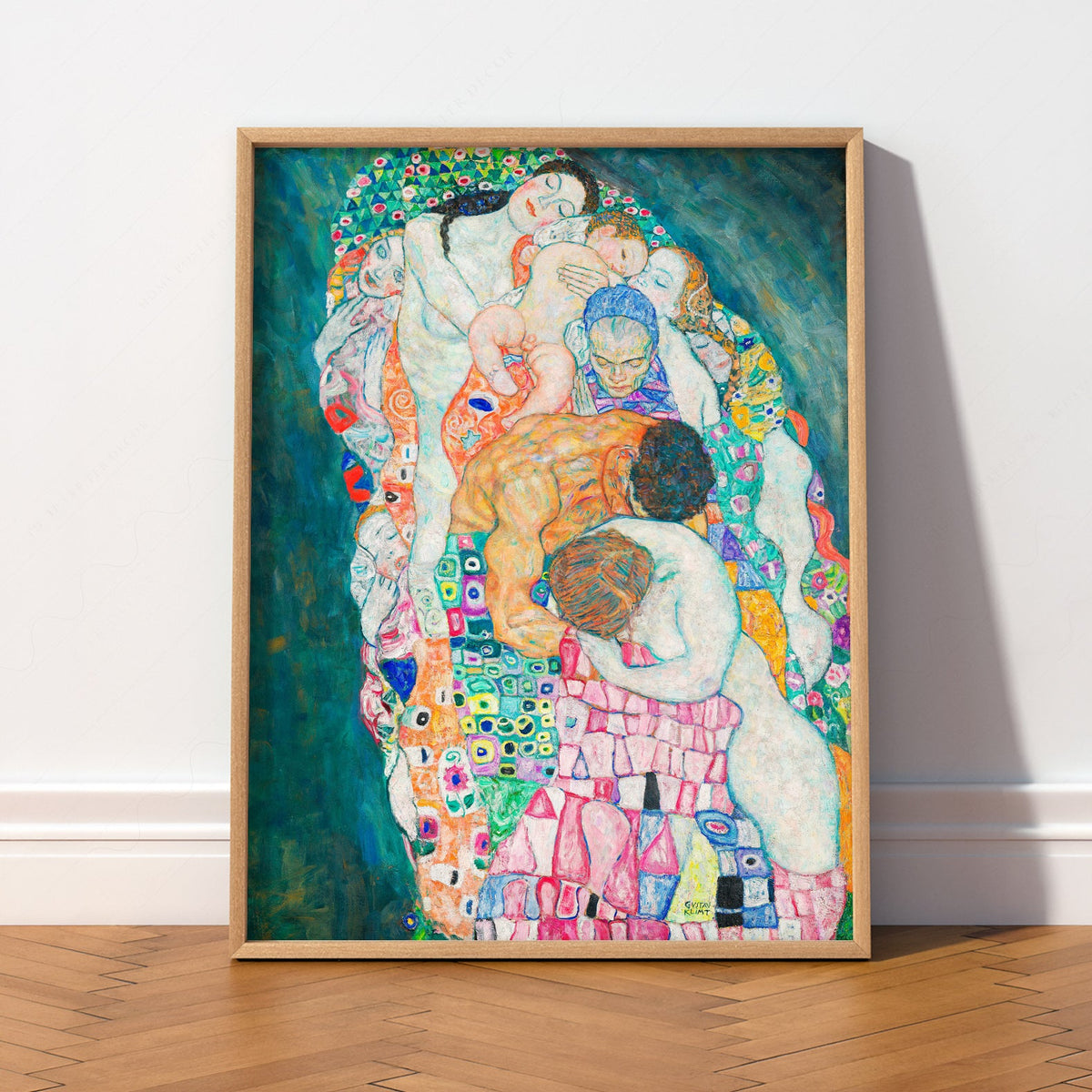 Gustav Klimt Death and Life Art Print – Symbolist Masterpiece Poster