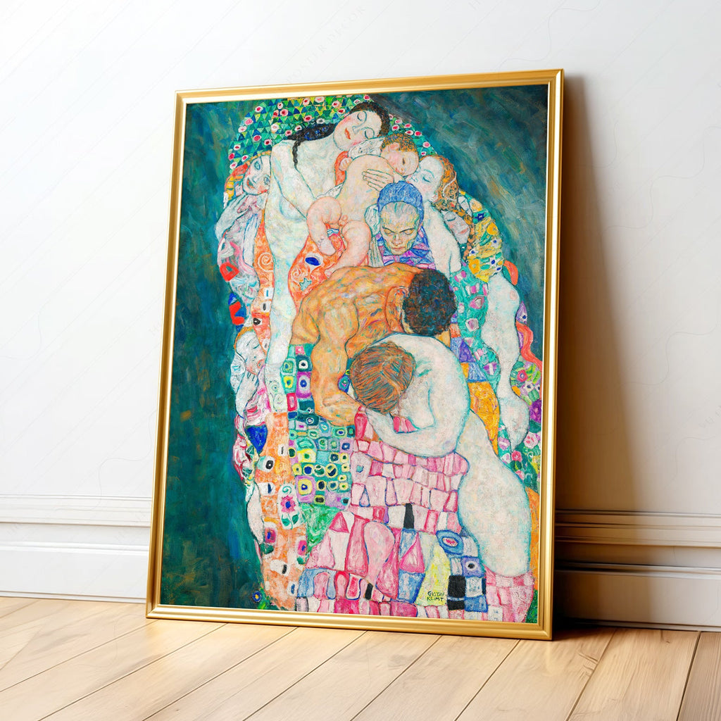 Gustav Klimt Death and Life Art Print – Symbolist Masterpiece Poster