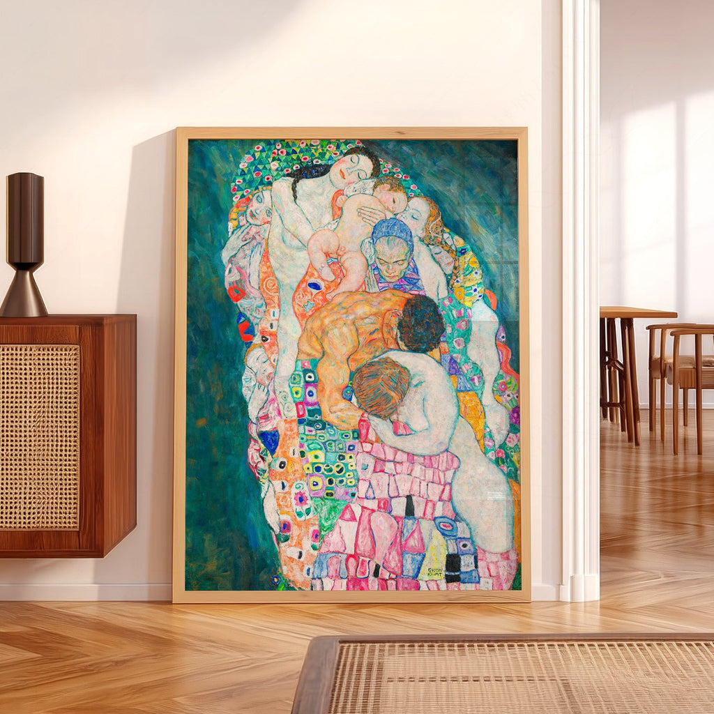 Gustav Klimt Death and Life Art Print – Symbolist Masterpiece Poster