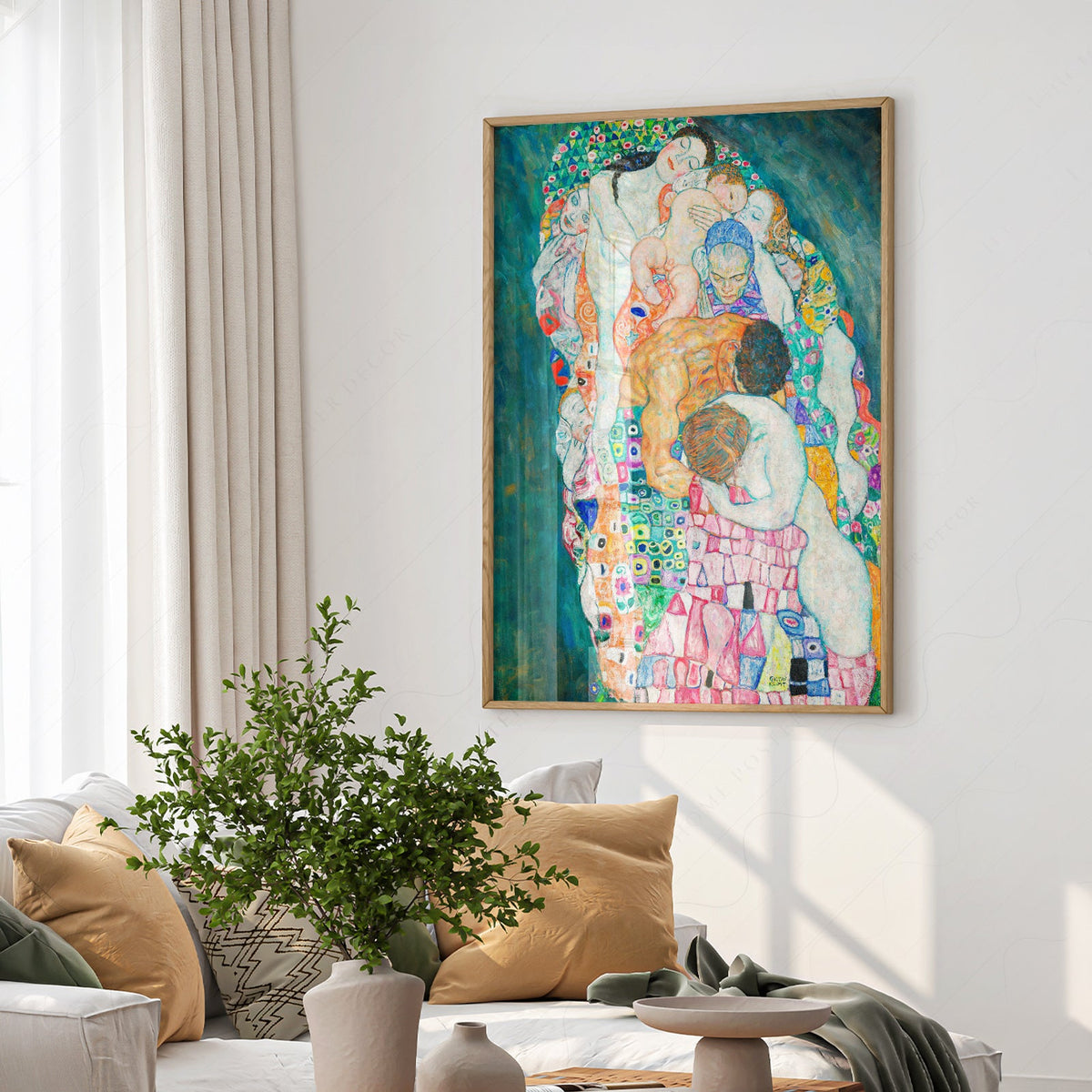 Gustav Klimt Death and Life Art Print – Symbolist Masterpiece Poster