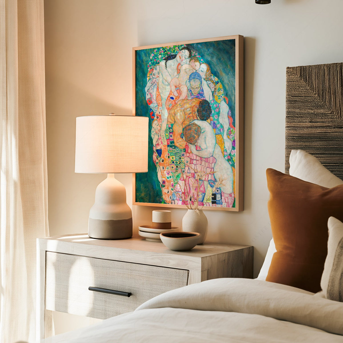 Gustav Klimt Death and Life Art Print – Symbolist Masterpiece Poster