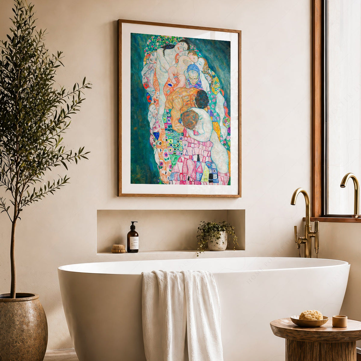 Gustav Klimt Death and Life Art Print – Symbolist Masterpiece Poster