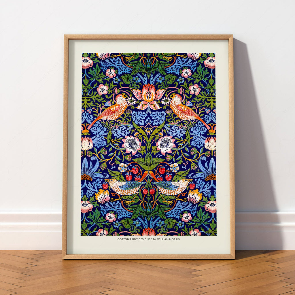 William Morris Strawberry Thief Art Print – Arts and Crafts Wall Decor