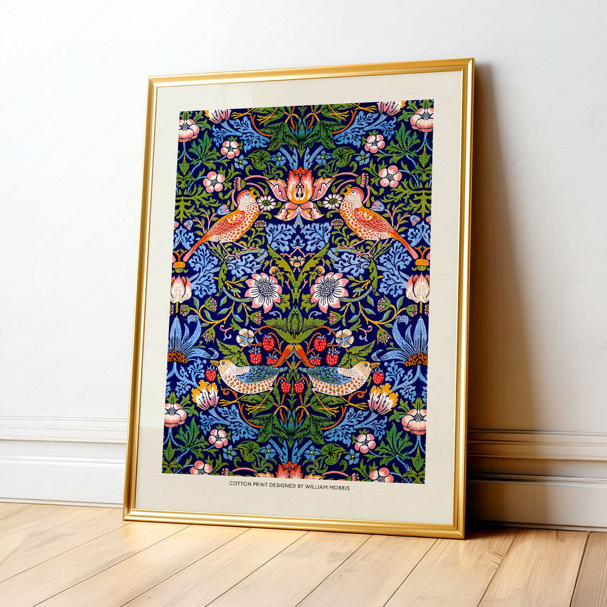 William Morris Strawberry Thief Art Print – Arts and Crafts Wall Decor