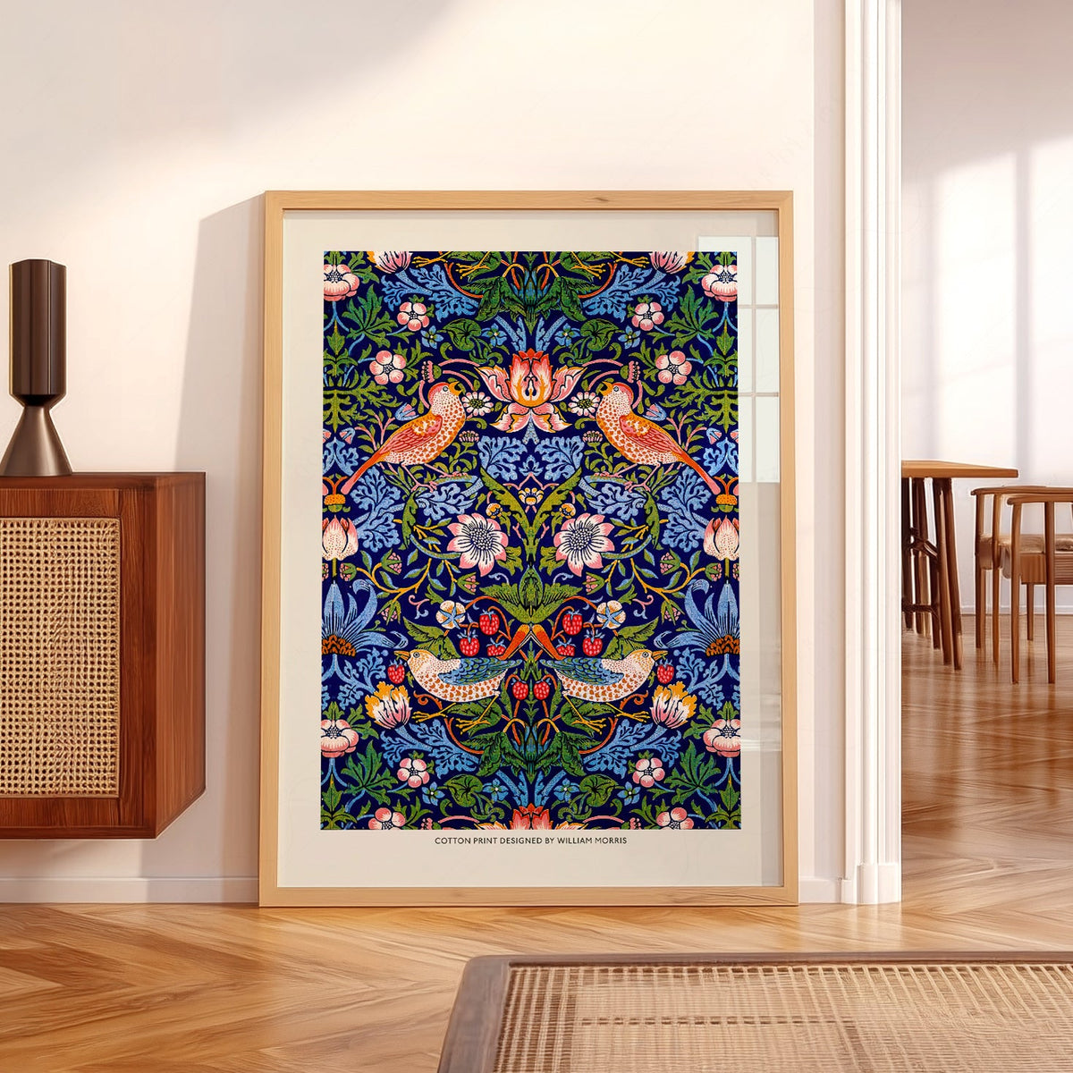 William Morris Strawberry Thief Art Print – Arts and Crafts Wall Decor