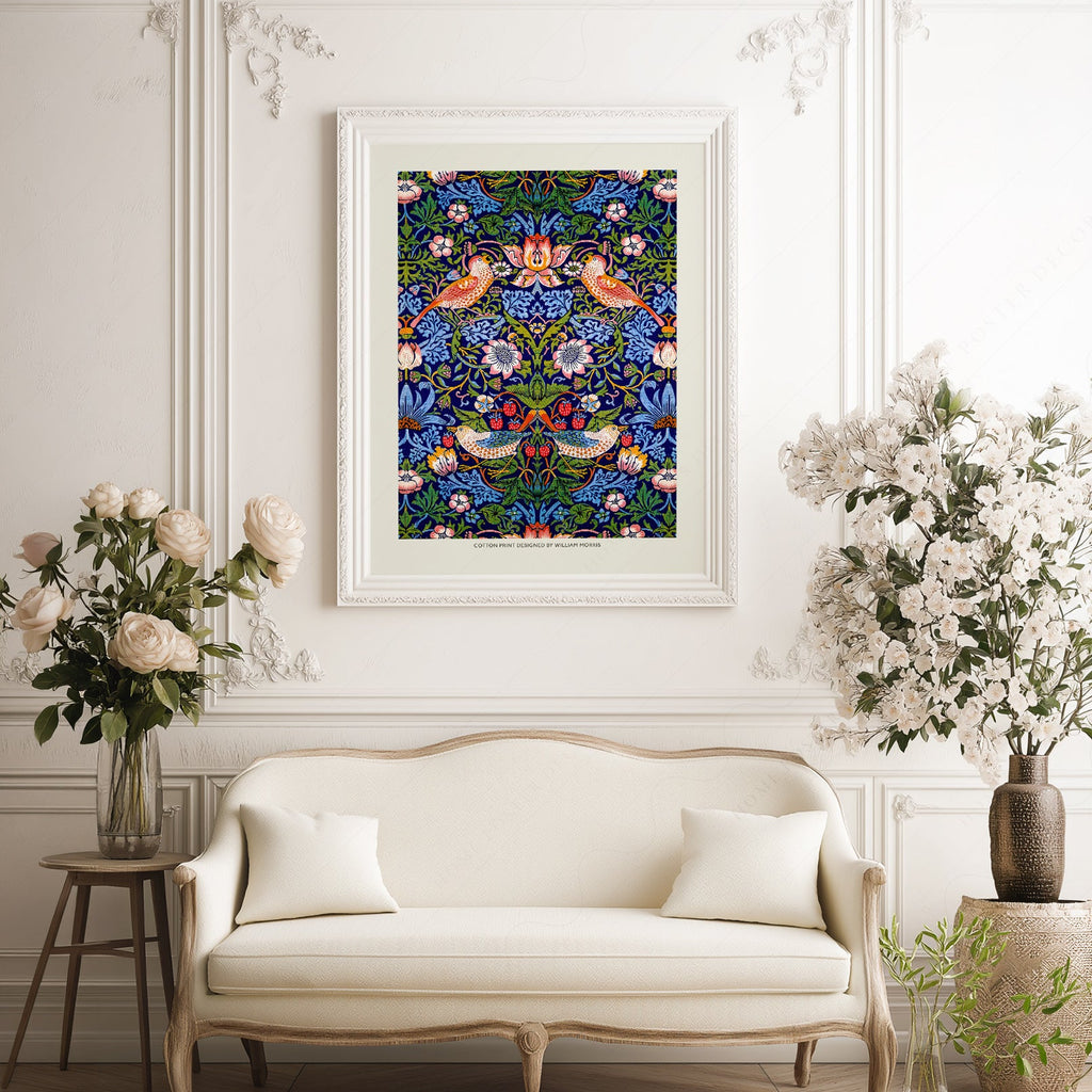 William Morris Strawberry Thief Art Print – Arts and Crafts Wall Decor