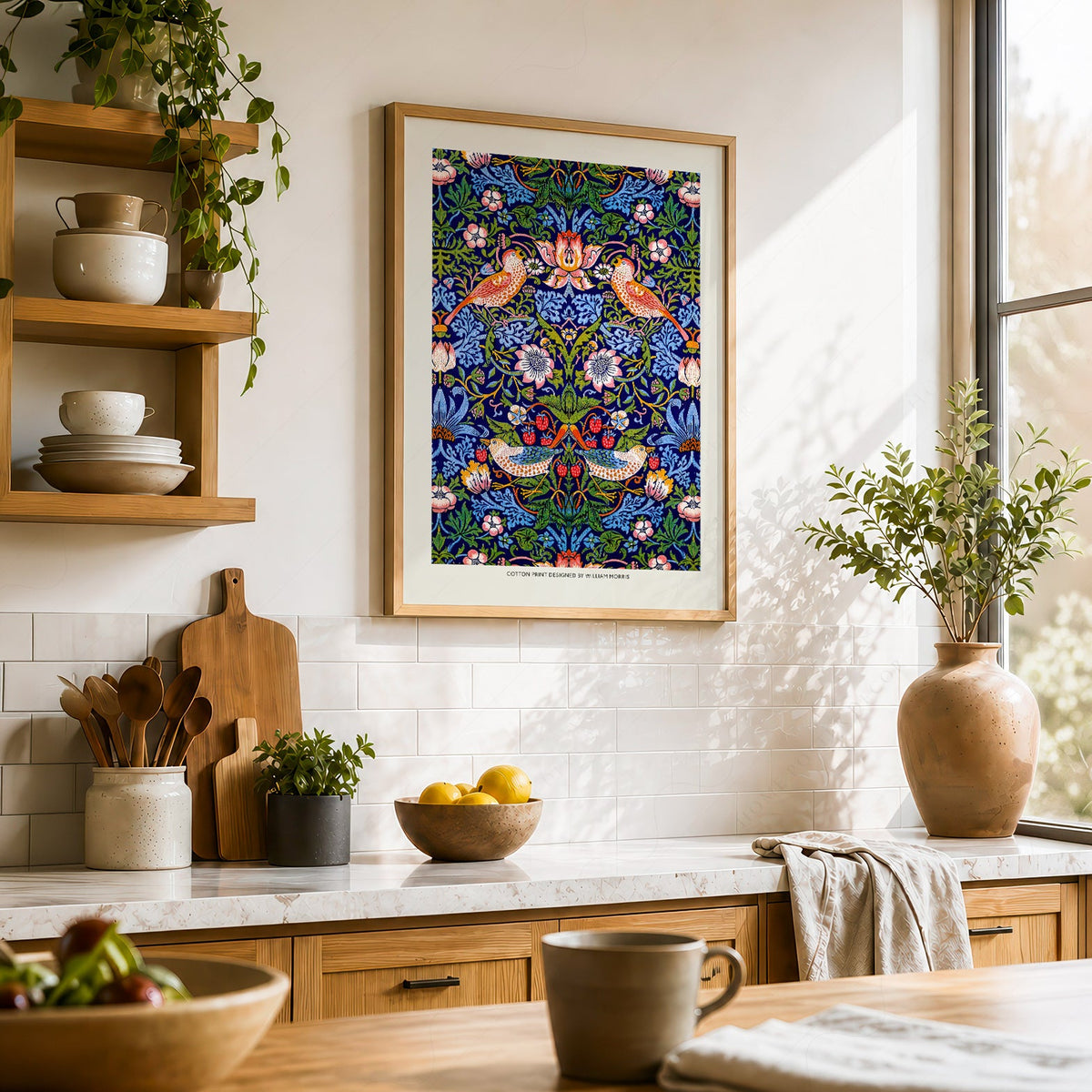 William Morris Strawberry Thief Art Print – Arts and Crafts Wall Decor
