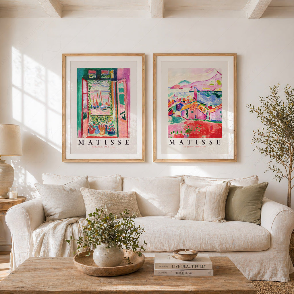 Henri Matisse The Open Window & View of Collioure Set – Museum Art Prints