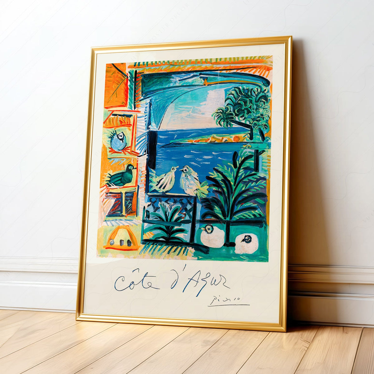Pablo Picasso Côte d'Azur Art Print – French Riviera Wall Poster