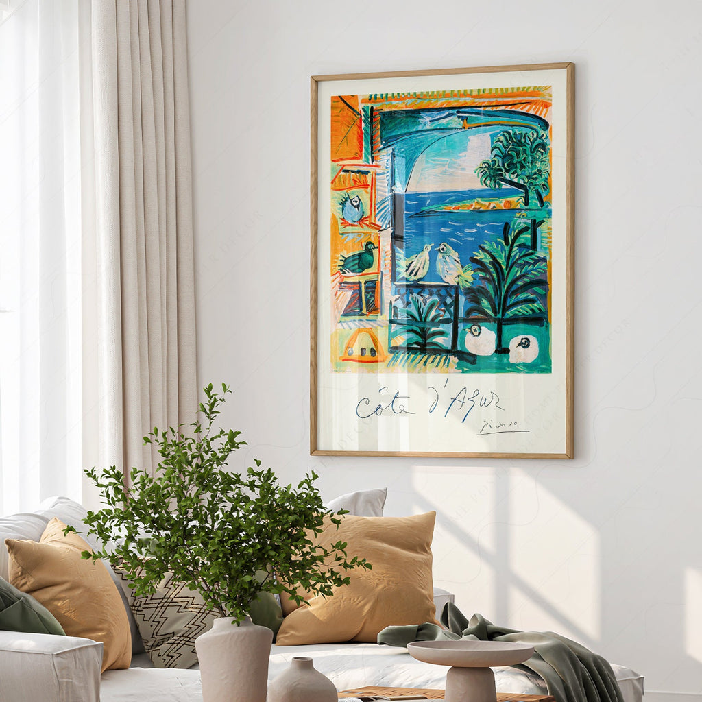 Pablo Picasso Côte d'Azur Art Print – French Riviera Wall Poster