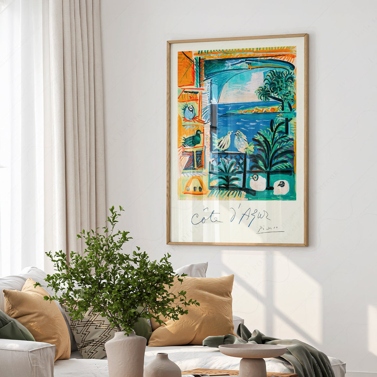 Pablo Picasso Côte d'Azur Art Print – French Riviera Wall Poster