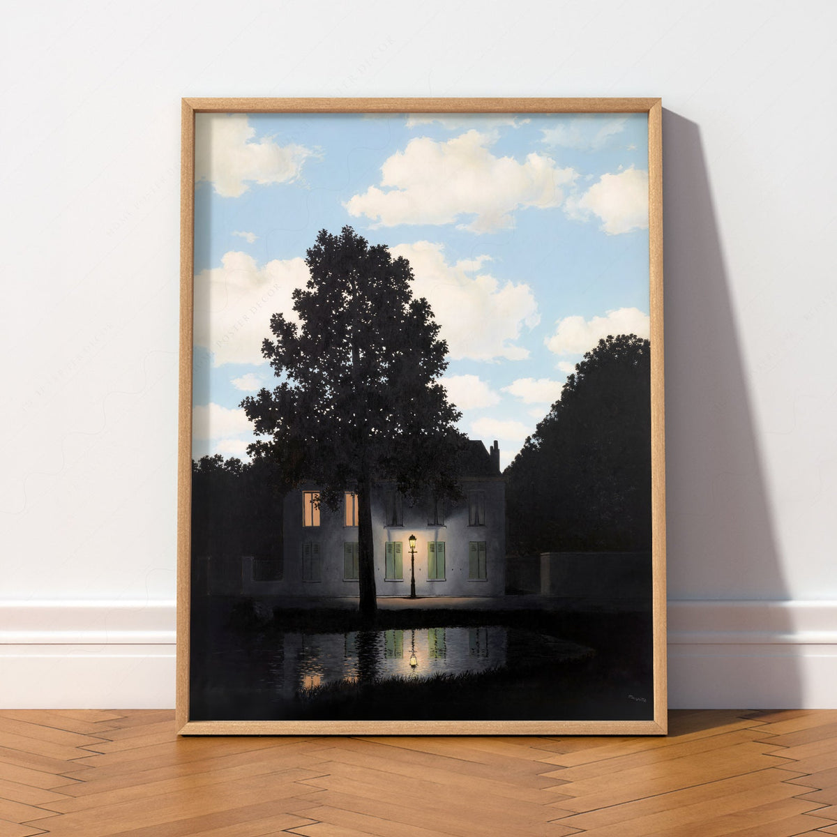 René Magritte Empire of Light Art Print – Surrealist Wall Art Poster
