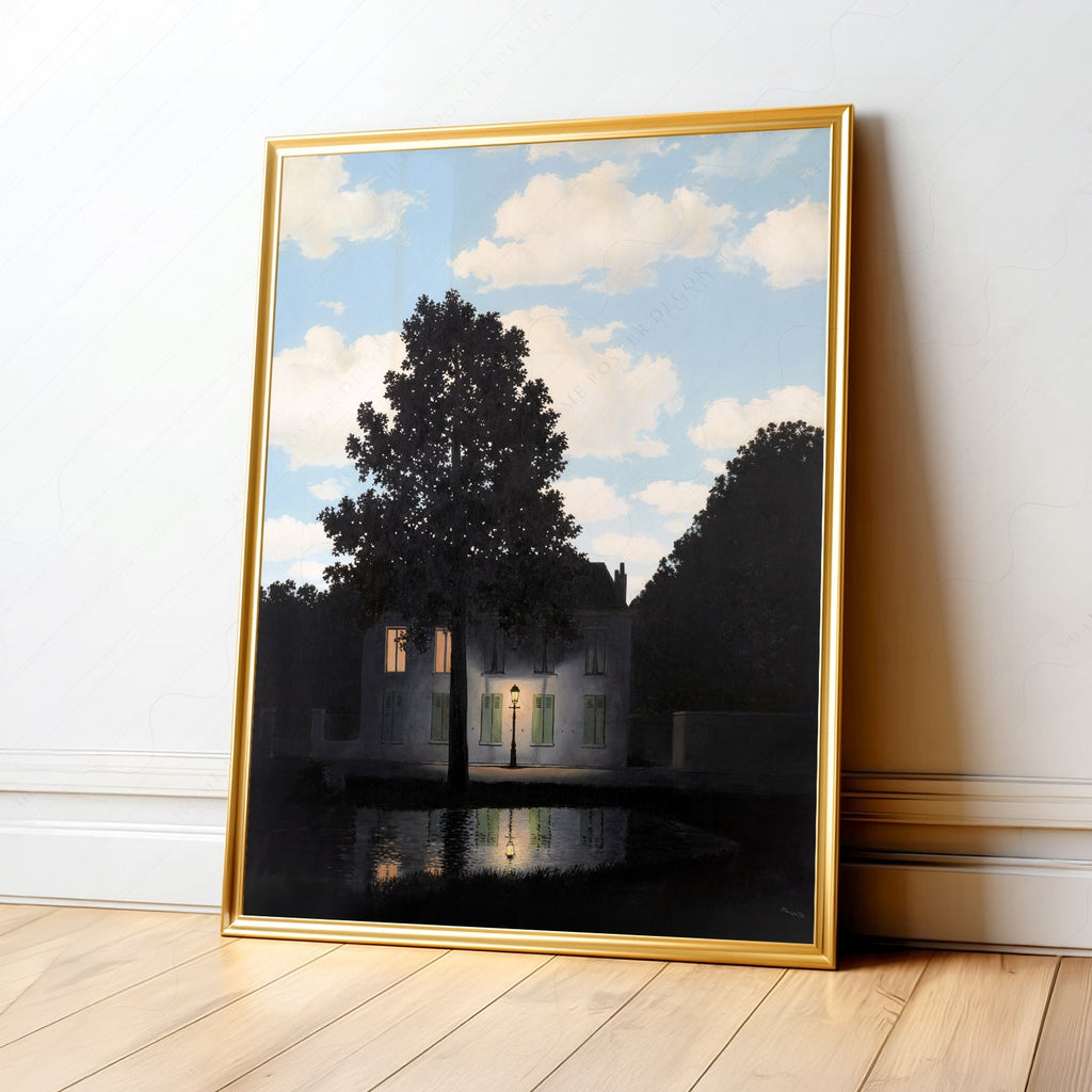 René Magritte Empire of Light Art Print – Surrealist Wall Art Poster