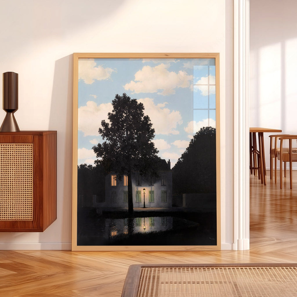 René Magritte Empire of Light Art Print – Surrealist Wall Art Poster