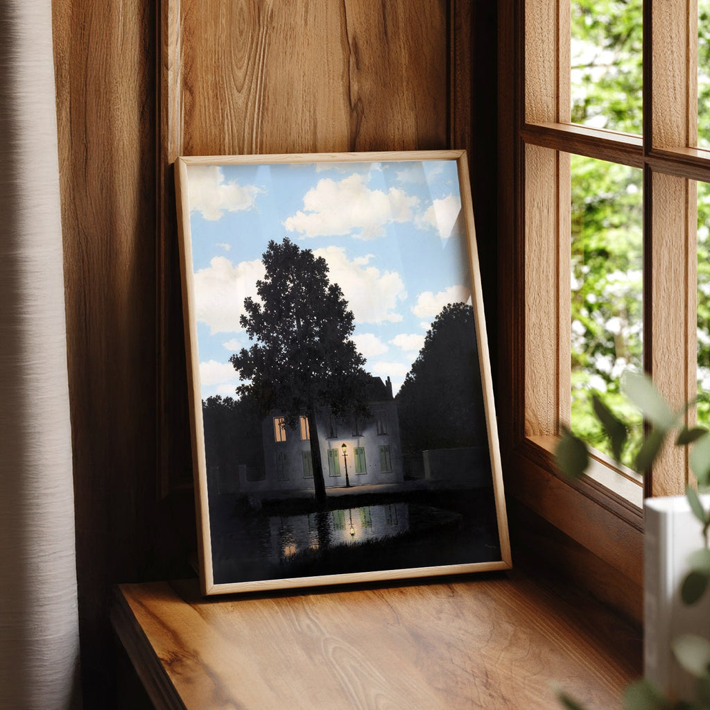 René Magritte Empire of Light Art Print – Surrealist Wall Art Poster