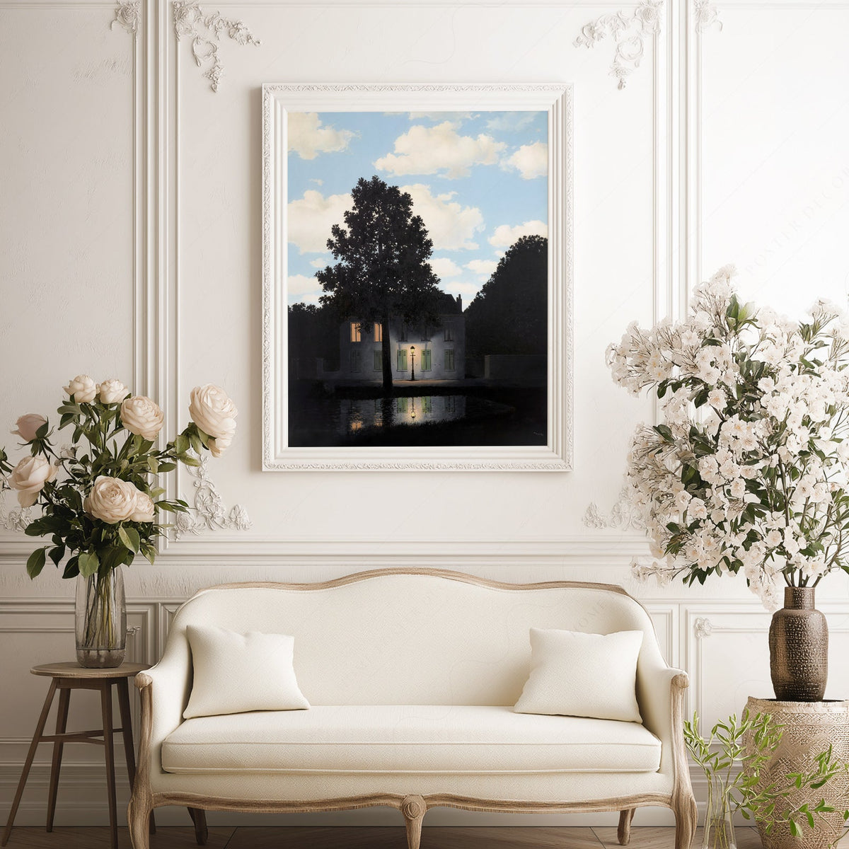 René Magritte Empire of Light Art Print – Surrealist Wall Art Poster