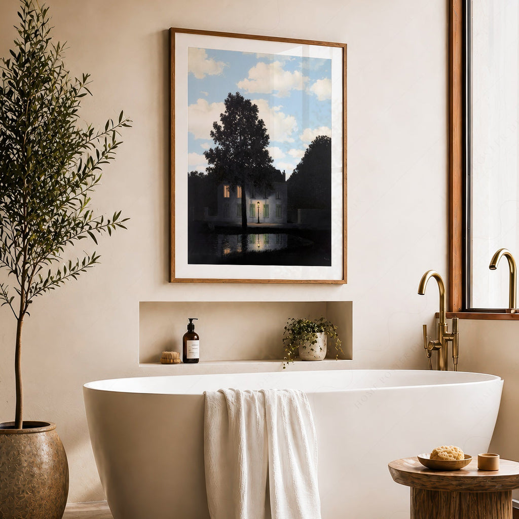 René Magritte Empire of Light Art Print – Surrealist Wall Art Poster