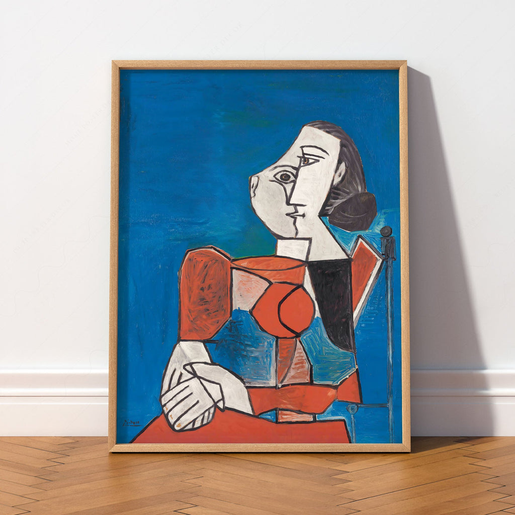 Pablo Picasso Femme Seated Woman Art Print – Cubist Wall Art Poster