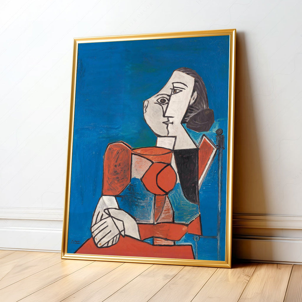 Pablo Picasso Femme Seated Woman Art Print – Cubist Wall Art Poster