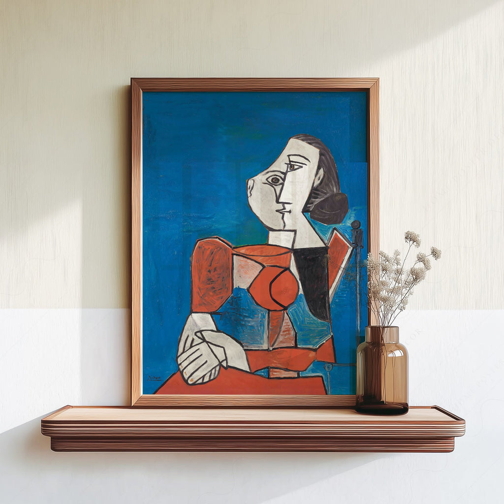 Pablo Picasso Femme Seated Woman Art Print – Cubist Wall Art Poster