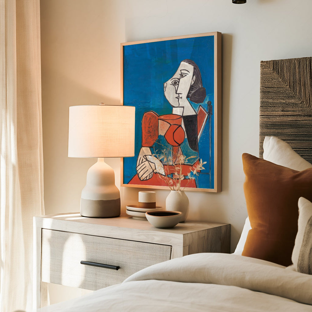 Pablo Picasso Femme Seated Woman Art Print – Cubist Wall Art Poster