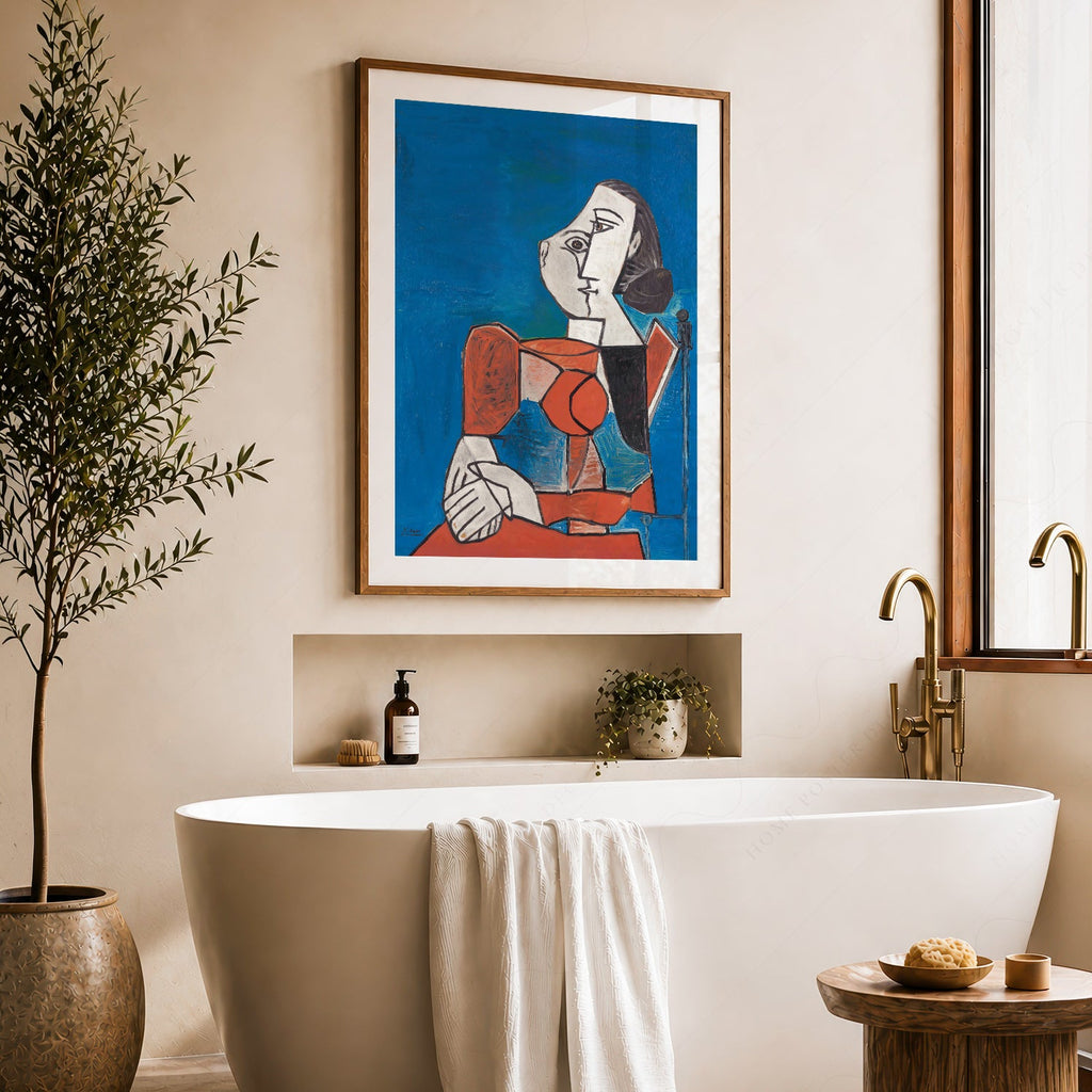 Pablo Picasso Femme Seated Woman Art Print – Cubist Wall Art Poster