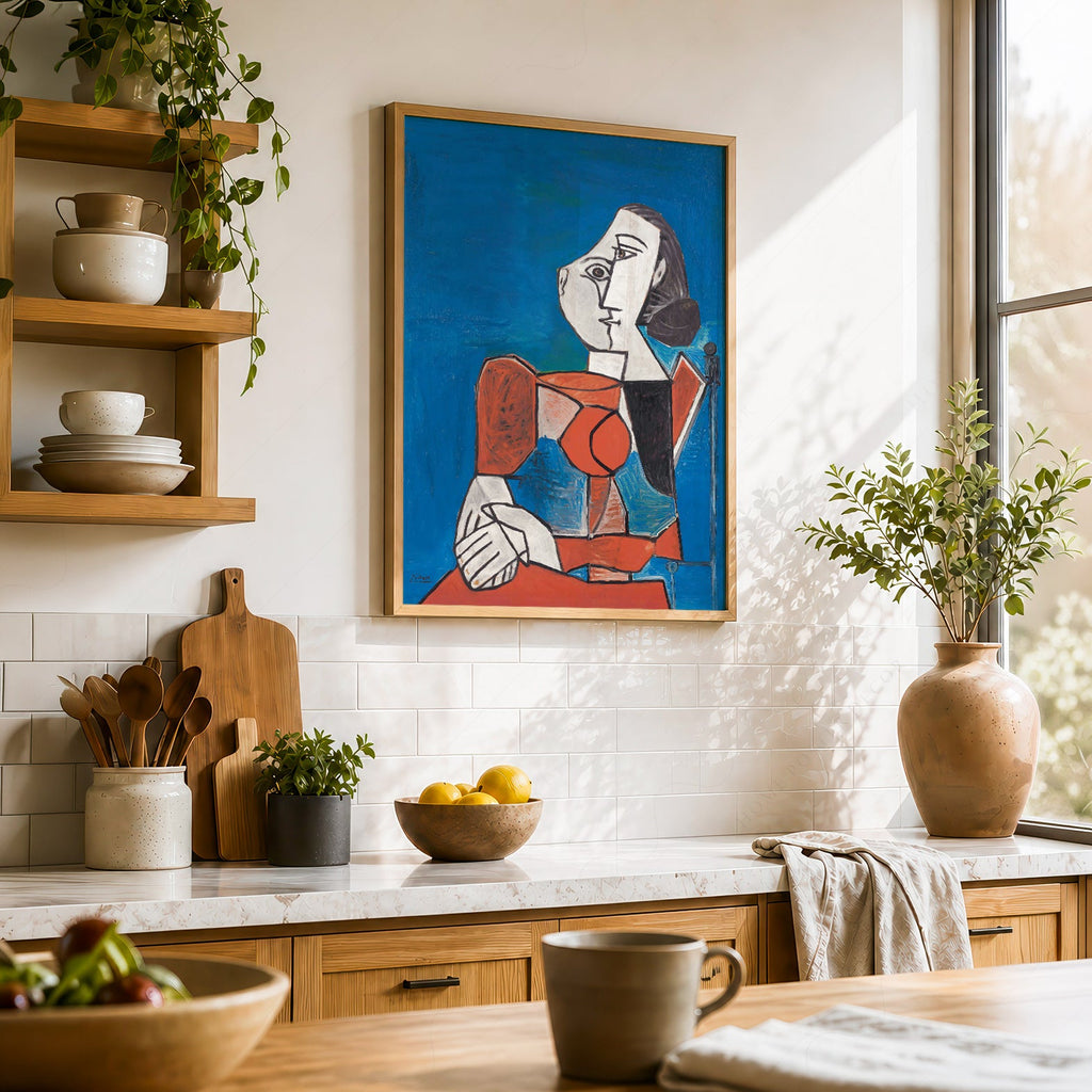 Pablo Picasso Femme Seated Woman Art Print – Cubist Wall Art Poster